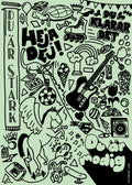 Kids-doodles poster, grön/rosa