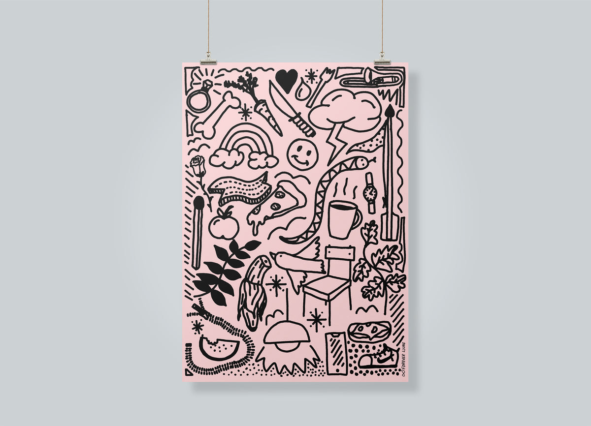 Mixade doodles poster