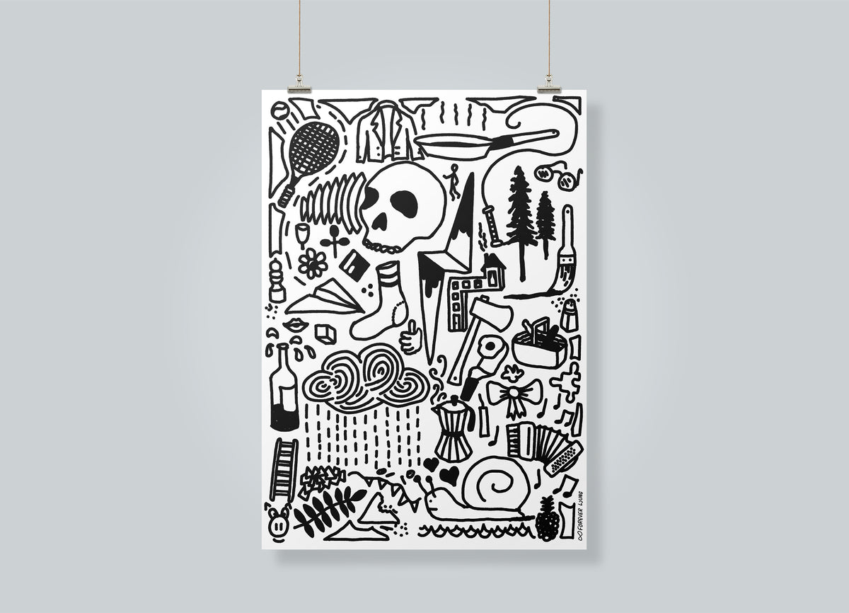 Frilufts-doodles poster