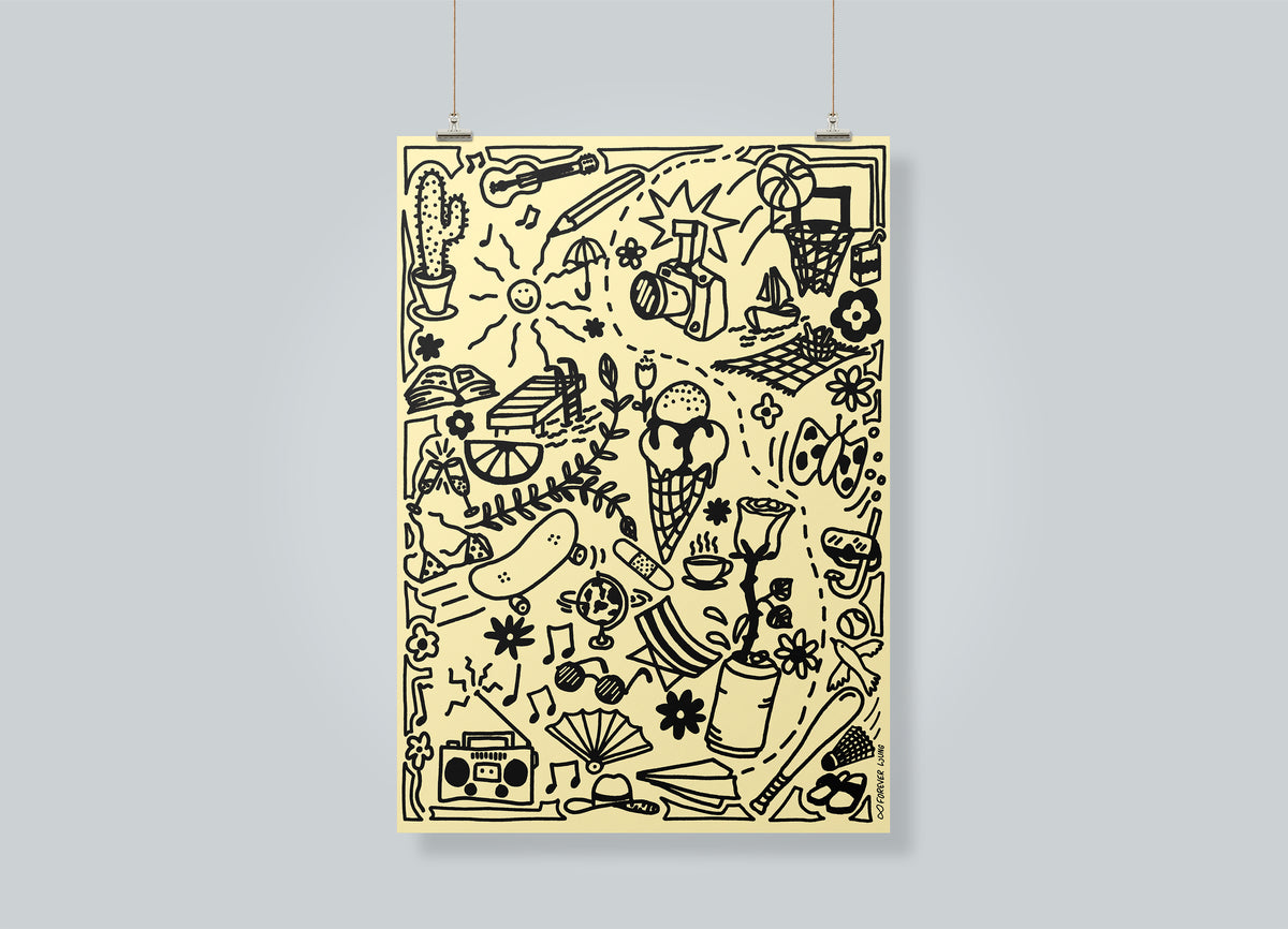 Sommar-doodles poster